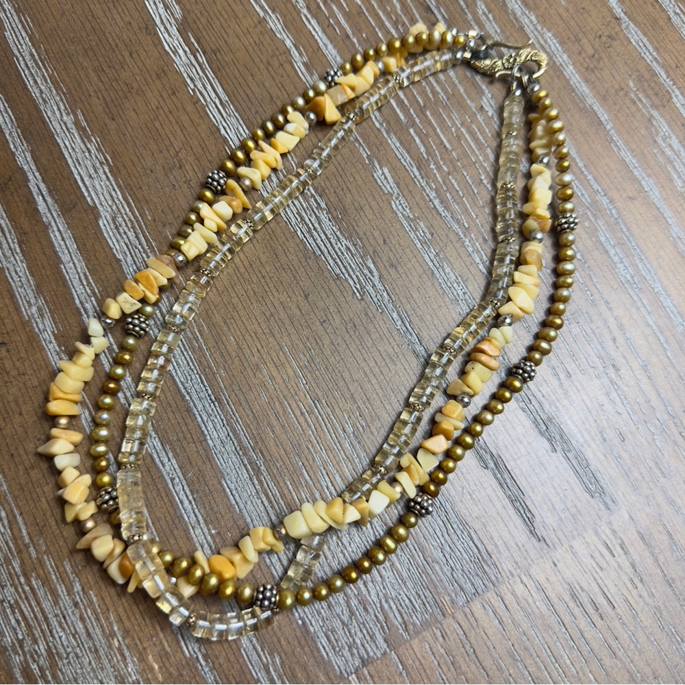 Vintage Boho Multi Strand Necklace
